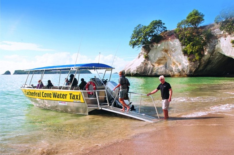 cathedral cove water taxi tours